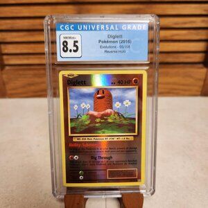 Pokemon Evolutions Diglett 55/108 Reverse Holo - CGC 8.5